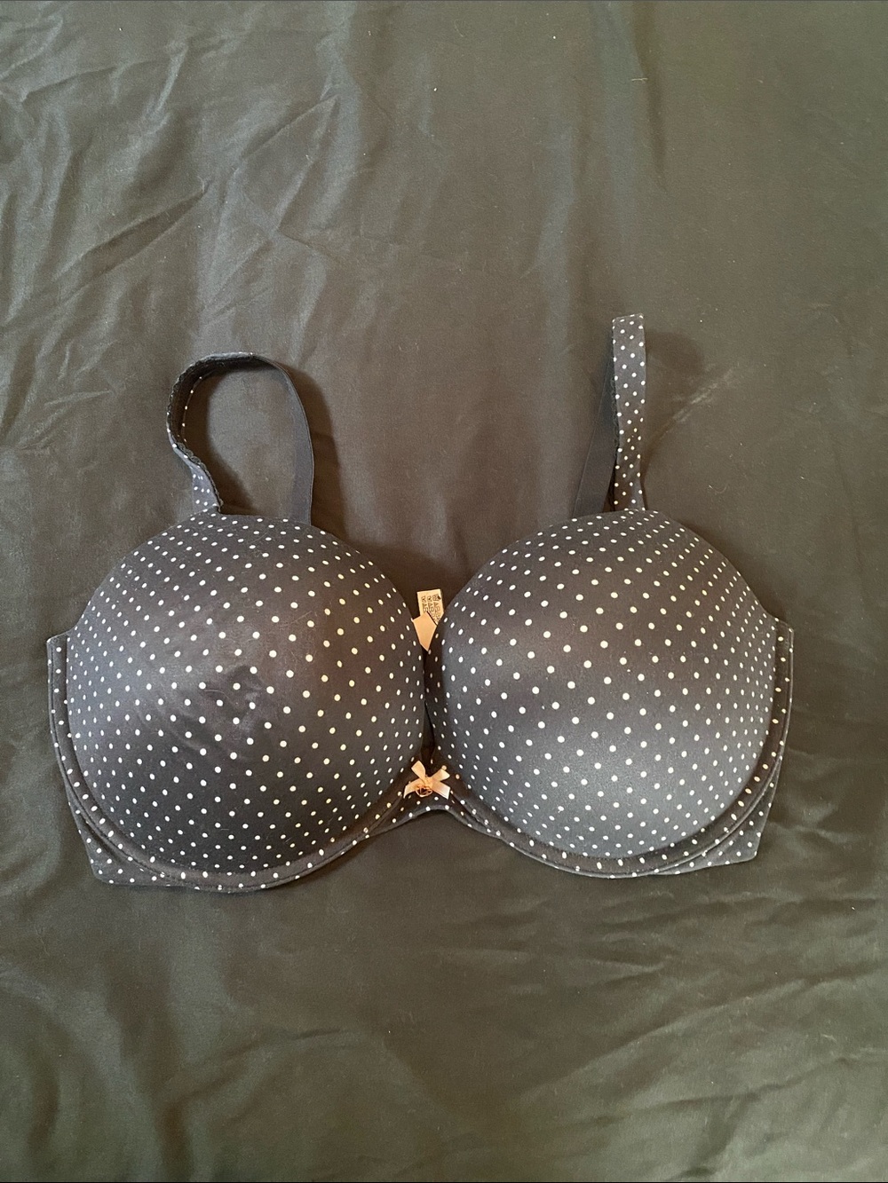 Victoria's Secret Black & White Polka Dot T-Shirt Bra